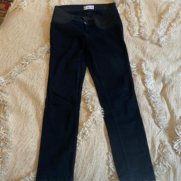 Black Mango Maternity Jeans - Picture 1 of 2
